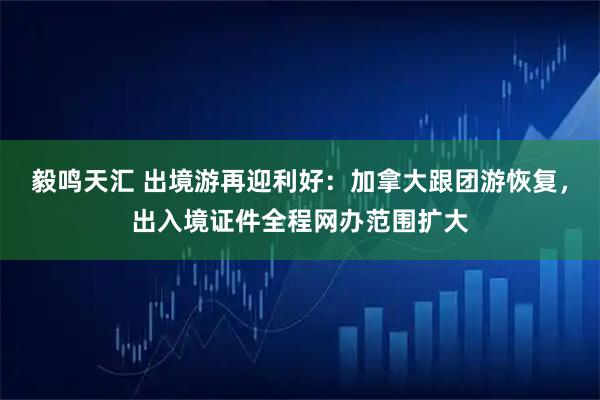 毅鸣天汇 出境游再迎利好：加拿大跟团游恢复，出入境证件全程网办范围扩大