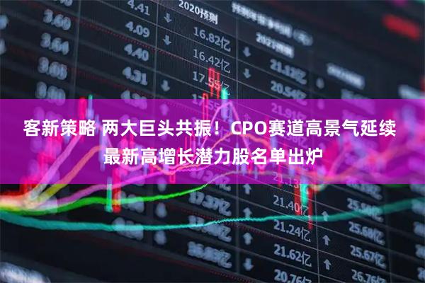 客新策略 两大巨头共振！CPO赛道高景气延续 最新高增长潜力股名单出炉